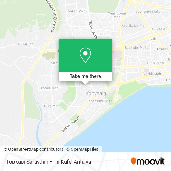 Topkapı Saraydan Fırın Kafe map