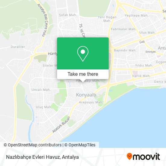 Nazlıbahçe Evleri Havuz map