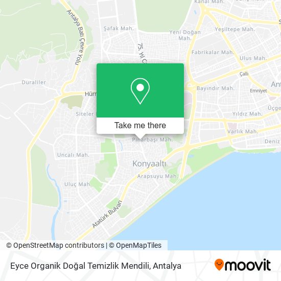 Eyce Organik Doğal Temizlik Mendili map