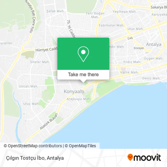 Çılgın Tostçu İbo map