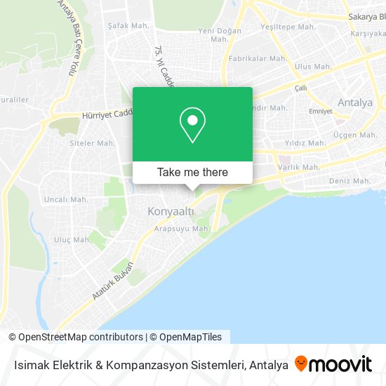 Isimak Elektrik & Kompanzasyon Sistemleri map