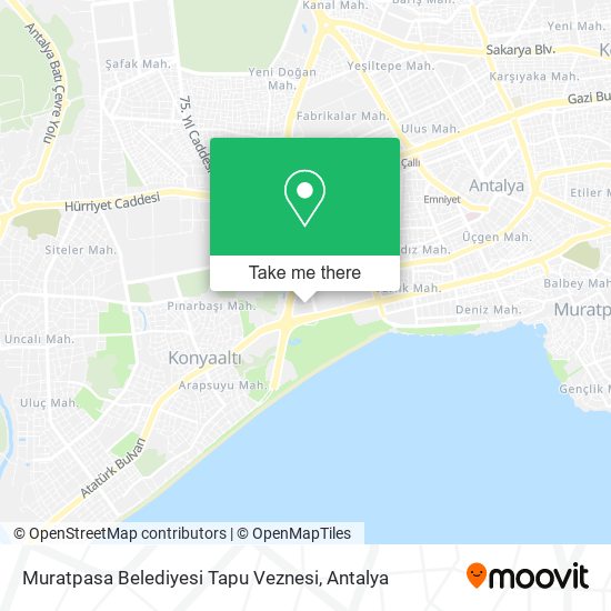 Muratpasa Belediyesi Tapu Veznesi map
