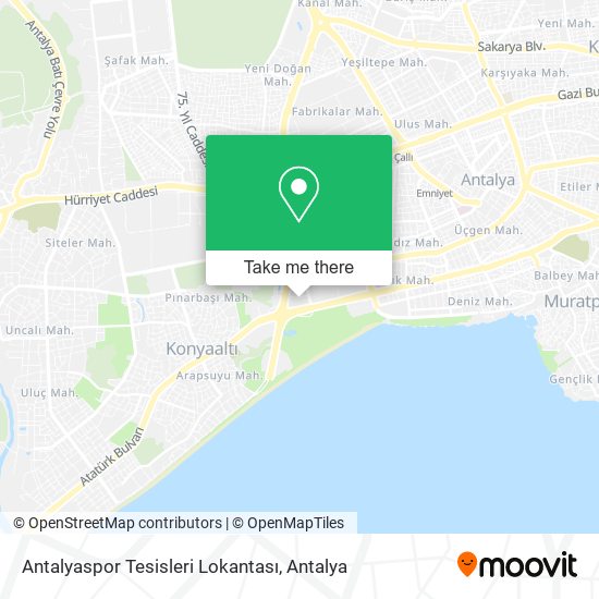 Antalyaspor Tesisleri Lokantası map