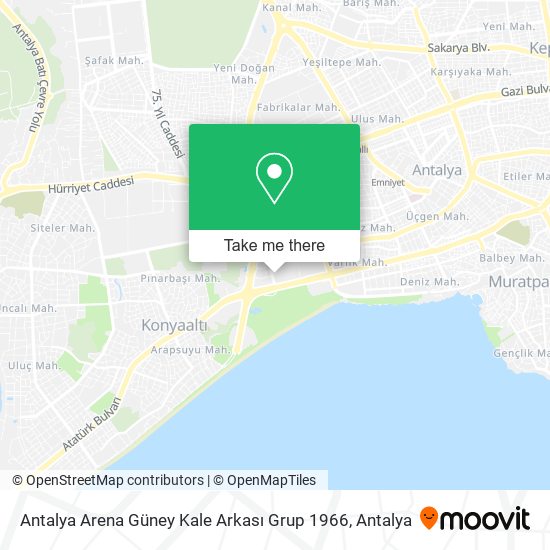 Antalya Arena Güney Kale Arkası Grup 1966 map