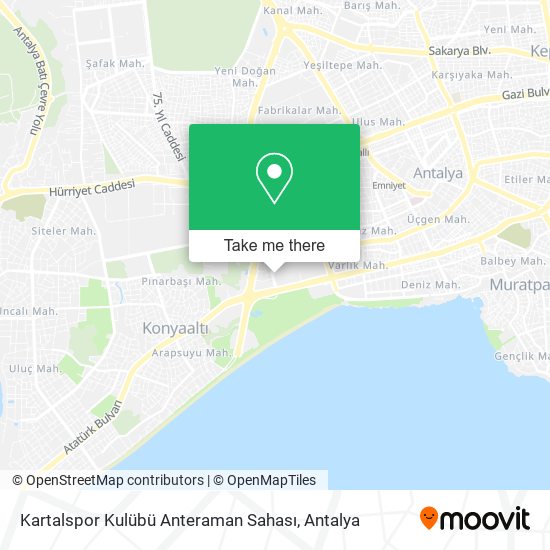 Kartalspor Kulübü Anteraman Sahası map