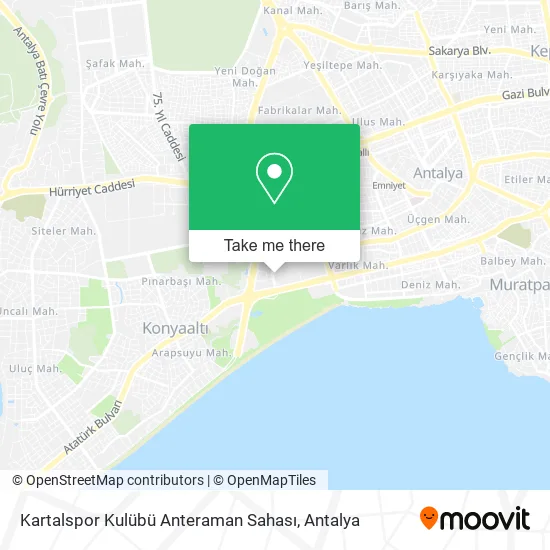 Kartalspor Kulübü Anteraman Sahası map