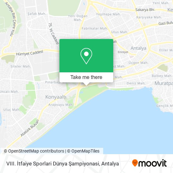 VIII. İtfaiye Sporlari Dünya Şampiyonasi map