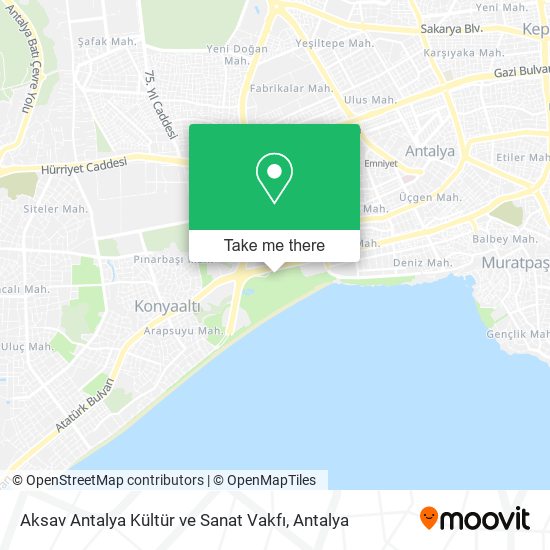 Aksav Antalya Kültür ve Sanat Vakfı map