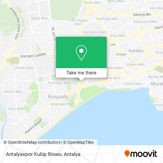 Antalyaspor Kulüp Binası map