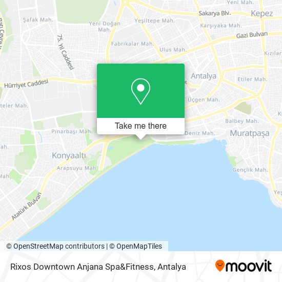 Rixos Downtown Anjana Spa&Fitness map