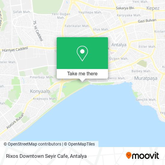 Rixos Downtown Seyir Cafe map