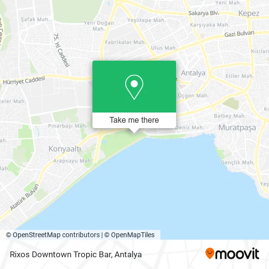 Rixos Downtown Tropic Bar map