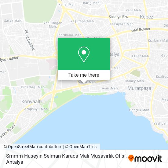 Smmm Huseyin Selman Karaca Mali Musavirlik Ofisi map