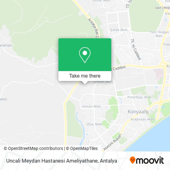 Uncali Meydan Hastanesi Ameliyathane map