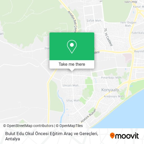 Bulut Edu Okul Öncesi Eğitim Araç ve Gereçleri map