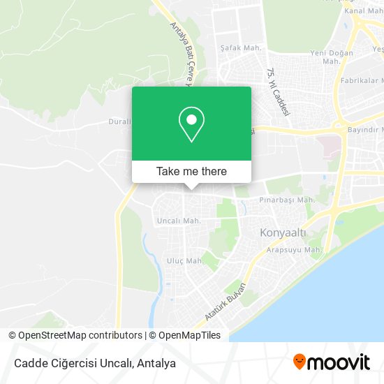 Cadde Ciğercisi Uncalı map