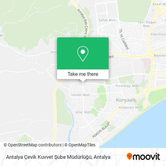 Antalya Çevik Kuvvet Şube Müdürlüğü map