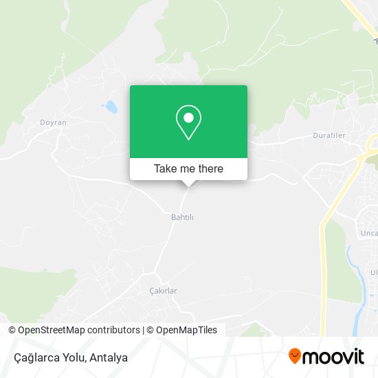Çağlarca Yolu map