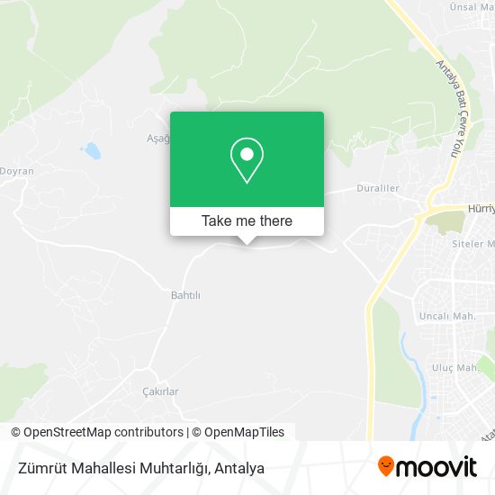 Zümrüt Mahallesi Muhtarlığı map