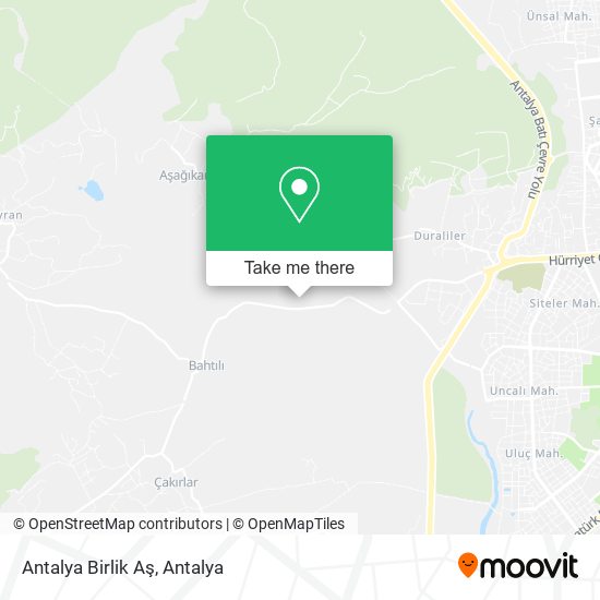 Antalya Birlik Aş map