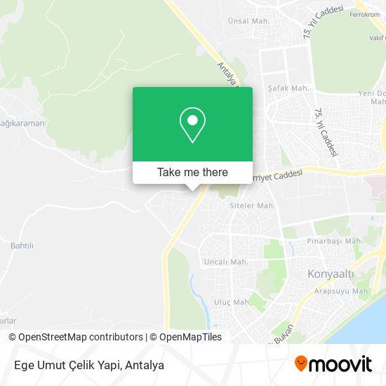 Ege Umut Çelik Yapi map