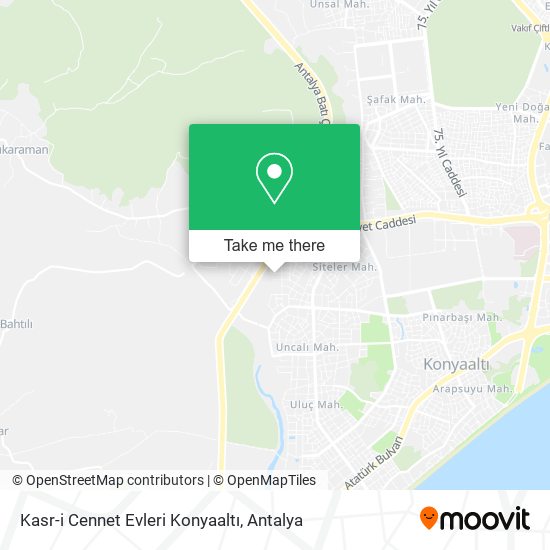 Kasr-i Cennet Evleri Konyaaltı map