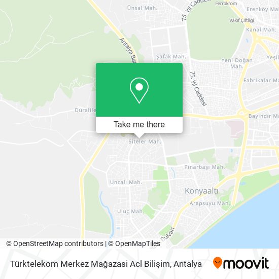 Türktelekom Merkez Mağazasi Acl Bilişim map