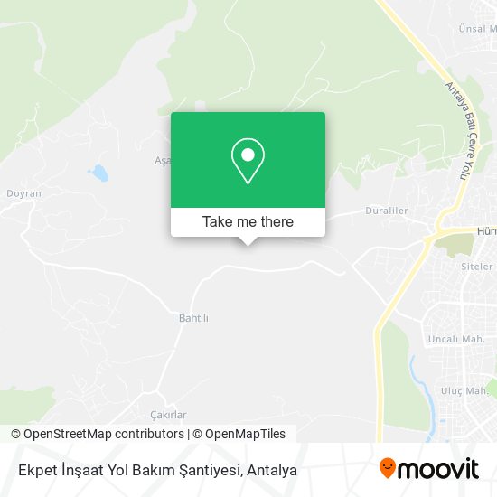 Ekpet İnşaat Yol Bakım Şantiyesi map