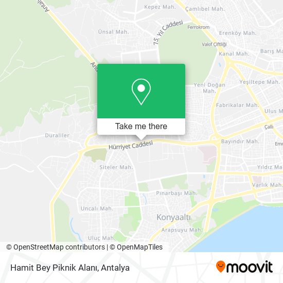 Hamit Bey Piknik Alanı map