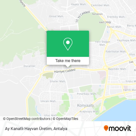 Ay Kanatlı Hayvan Üretim map