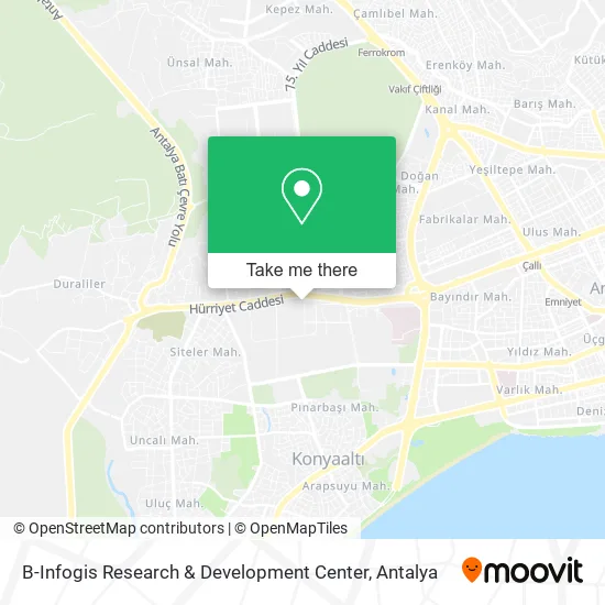 B-Infogis Research & Development Center map