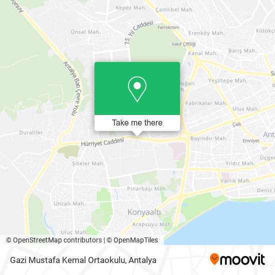 Gazi Mustafa Kemal Ortaokulu map