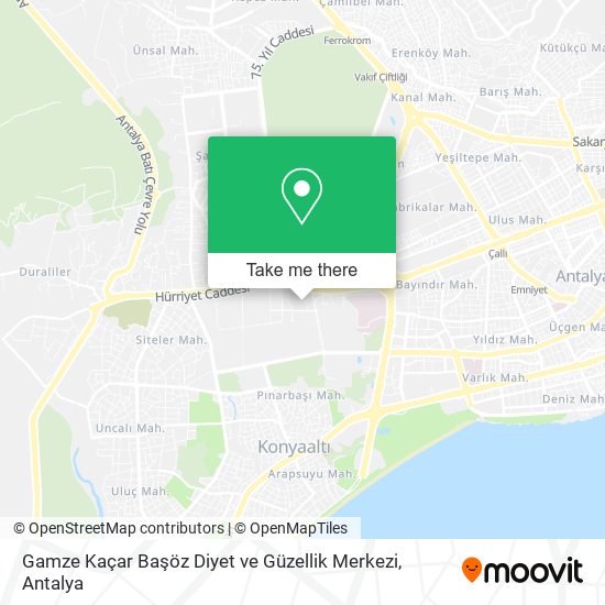 Gamze Kaçar Başöz Diyet ve Güzellik Merkezi map