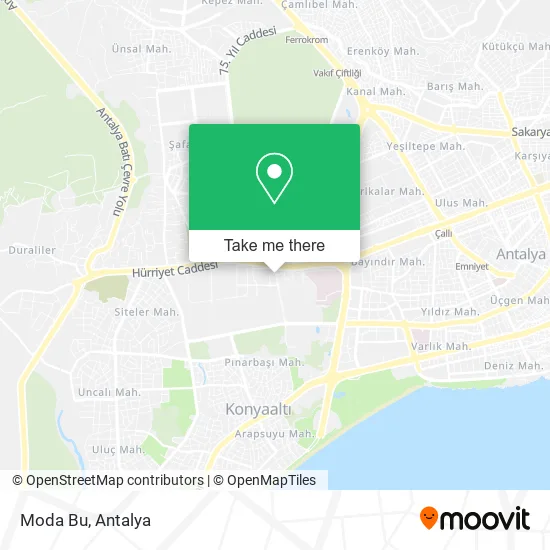 Moda Bu map