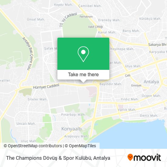 The Champions Dövüş & Spor Kulübü map