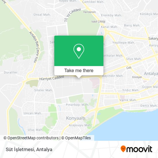 Süt İşletmesi map