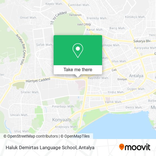 Haluk Demirtas Language School map