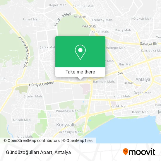 Gündüzoğulları Apart map