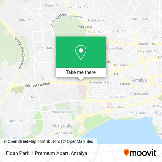 Fidan Park 1 Premıum Apart map