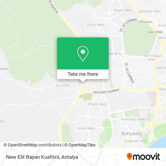 New Elit Bayan Kuaförü map