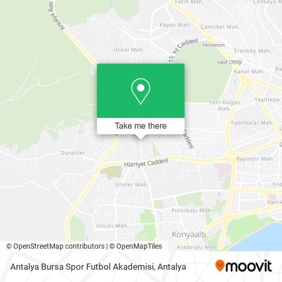 Antalya Bursa Spor Futbol Akademisi map