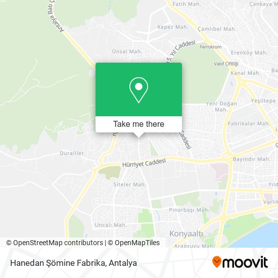 Hanedan Şömine Fabrika map