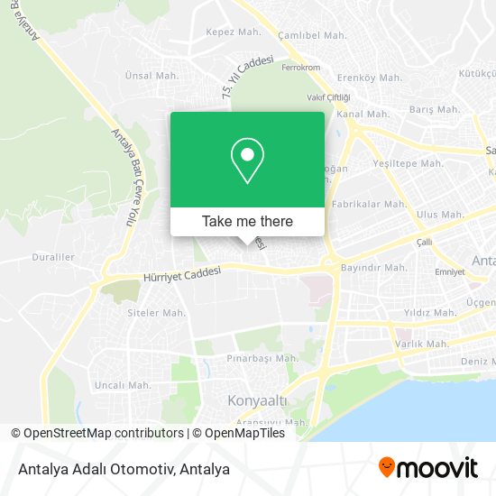 Antalya Adalı Otomotiv map