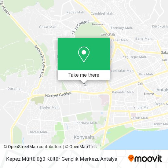 Kepez Müftülüğü Kültür Gençlik Merkezi map