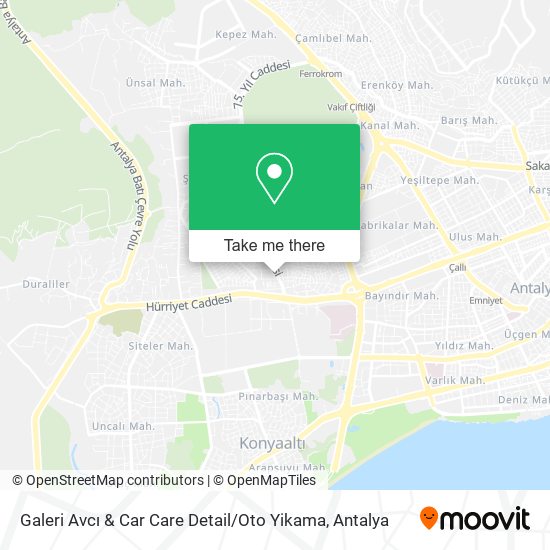 Galeri Avcı & Car Care Detail / Oto Yikama map