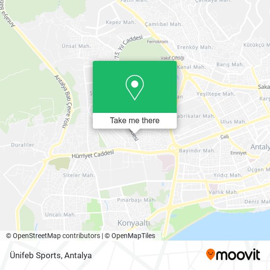 Ünifeb Sports map