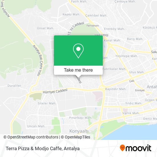 Terra Pizza & Modjo Caffe map