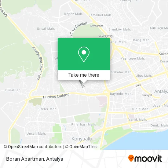 Boran Apartman map