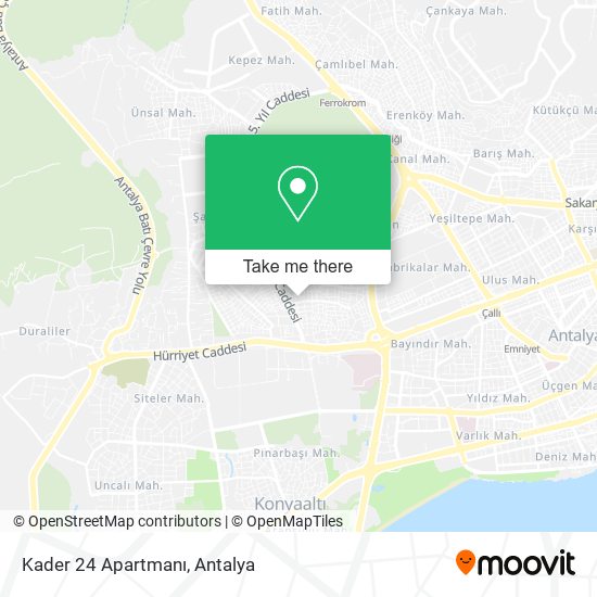 Kader 24 Apartmanı map