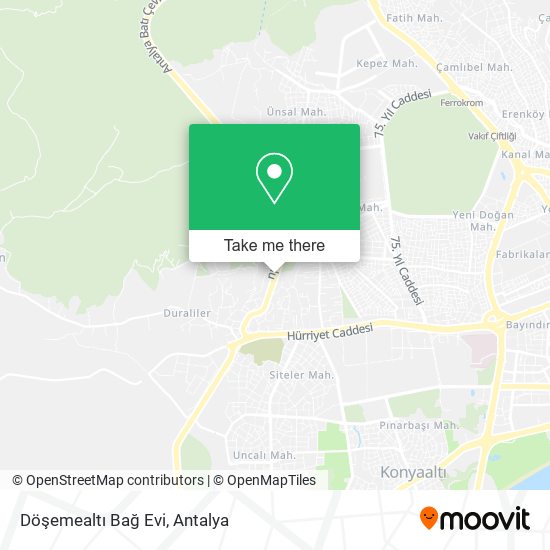 Döşemealtı Bağ Evi map